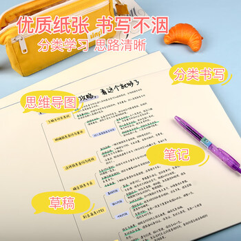 凯萨（KAISA）A3/40张空白拍纸本试卷型笔记本易撕草稿本刷题本考研错题本学生