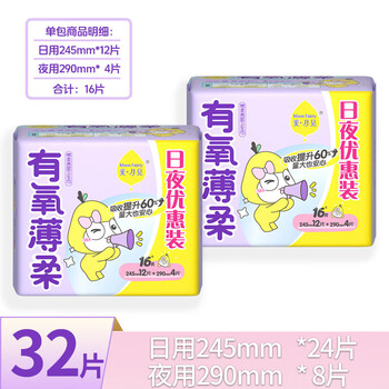 德佑企鹅湿厕纸A版10片 X2包 + 美月见有氧薄柔日夜卫生巾16片 X2包