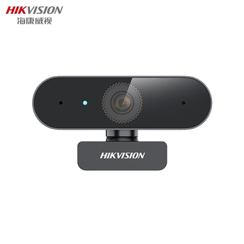 海康威视（HIKVISION）1080P电脑摄像头高清带麦克风广角USB自动对焦外接笔记本台式机家用视频会议直播带货 E12a 磨砂黑
