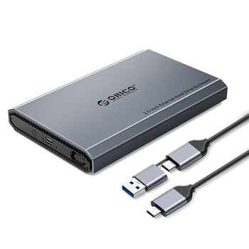 奥睿科(ORICO)移动硬盘盒2.5英寸Type-C3.1SATA串口机械/SSD固态硬盘笔记本电脑台式机全铝外置盒子DD25