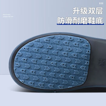 香柚小镇无异味防雨鞋套加厚底防滑耐磨鞋便携式雨具雨靴防硅胶雨鞋棕色