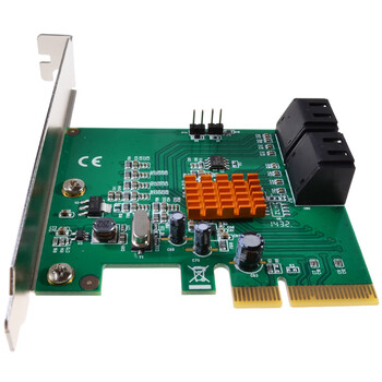 魔羯台式机四口RAID卡PCIE x4转SATA3.0阵列卡RAID0/1/10转接卡MC2688