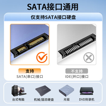 晶华 高速SATA3.0硬盘数据连接线 固态机械硬盘光驱双通道串口线直头数据连接线 黑色0.4米 U512B