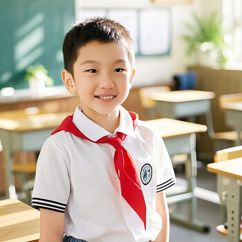 齐心（COMIX）大号纯棉柔软红领巾 小学生一年级少先队员红领巾 1.2m单条装 B1045