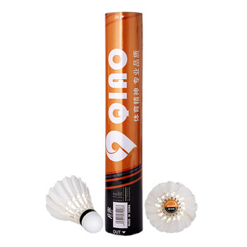 启傲(QIAO)鹅毛羽毛球训练级耐打鹅毛羽球AS15ew 12只装/筒 启傲(QIAO)鹅毛羽毛球训练级耐打鹅毛羽球AS15ew 12只装/筒