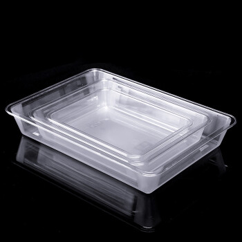 亚克力透明塑料方盘凉菜盘子冰盘长方形托盘熟食卤菜冷藏盘储蓄盘 32.5*26.5*5.5cm