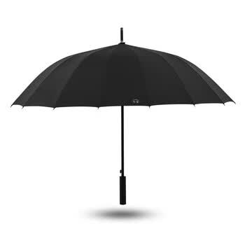 天堂伞双人雨伞直柄 大号自动雨伞16骨加固抗风拒水云炭黑11013E风华