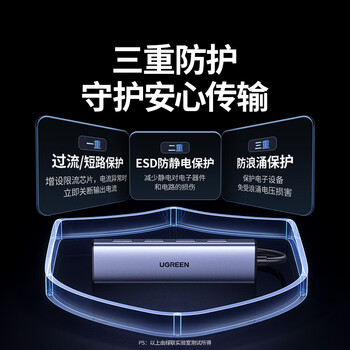 绿联USB3.0金属扩展器扩展坞分线器 高速4口HUB集线器拓展坞 笔记本电脑一拖多转换器转接头Type-C供电 绿联USB3.0金属扩展器扩展坞分线器 高速4口HUB集线器拓展坞 笔记本电脑一拖多转换器转接头Type-C供电