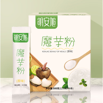 明安旭 纯化魔芋粉500g（12.5g*40）饱腹代餐粉50大卡营养早晚餐食品低