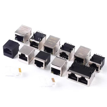 ZAVE RJ45网络插座接口 5224 立式 180度 全塑（2只）