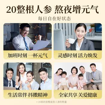 贡苑【特加20整根人参】大朵金丝皇菊花枸杞茶茉莉花搭决明子组合110g