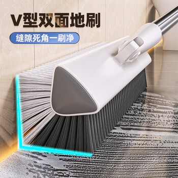 佳帮手V型地刷多功能卫生间缝隙清洁地板刷浴室厕所瓷砖长柄洗墙刷子