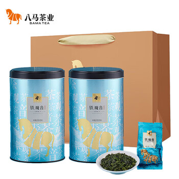 八马茶业 乌龙茶 安溪铁观音 清香型一级500g 罐装茶叶 非遗传承技艺