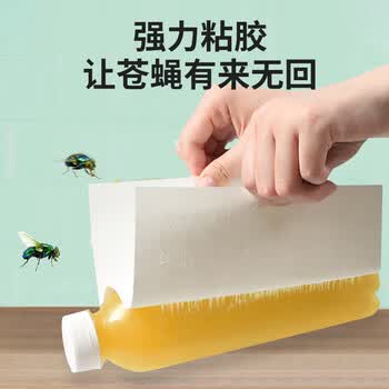力仕康苍蝇贴20张强力粘蝇纸果蝇小飞虫诱捕器驱杀蝇神器灭蝇器粘蚊虫板