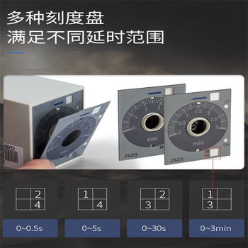 凯元达时间继电器交流可调延迟延时断电控制开关小型JSZ3A-FAC36V