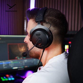 拜雅（beyerdynamic）MMX 330 PRO 头戴式带线控高端旗舰级电竞游戏耳机三角洲FPS游戏专用听声辨位 48欧姆【送礼推荐】