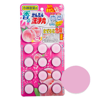 小林制药（KOBAYASHI）排水管清道夫（桃香）12粒日本进口下水道地漏去污垢除管道疏通剂