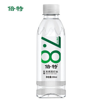 倍特 天然苏打水 350ml*24瓶弱碱性 0糖0脂0添加运动补水小瓶整箱 倍特 天然苏打水 350ml*24瓶弱碱性 0糖0脂0添加运动补水小瓶整箱