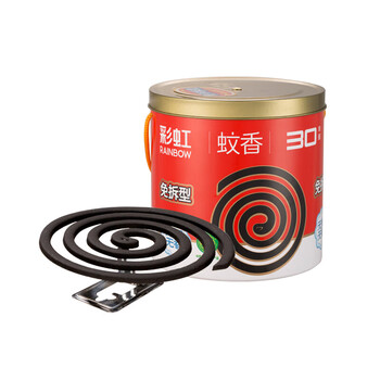 六神 蚊香大盘30圈【免拆型蚊香无烟纸筒装+接灰盘】家用温和有效驱蚊
