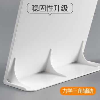 优和（UHOO）桌牌L型亚克力台卡白色透明1个装210mm*297mm A4竖款立牌架展示牌桌牌餐牌桌水单价目表会议卡6250