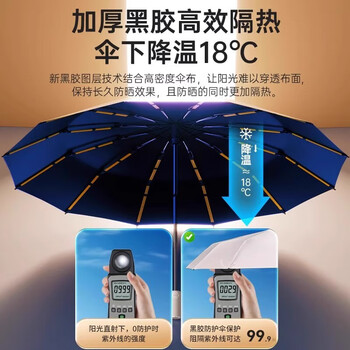 费林斯曼全自动雨伞男士超大号加固加厚抗风遮太阳伞晴雨两用便携防晒伞女