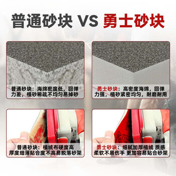 亚洲勇士方形海绵砂纸500-600目50片/盒打磨精密零件抛光植绒自粘式干磨砂纸70*100mm