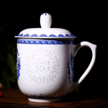 青花 玲瓏盃 茶盃 本溪青花玲珑茶杯图片- 京东