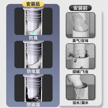 佳立方洗衣机地漏防臭密封塞防溢水排水管防反味神器加大地漏下水道封口盖