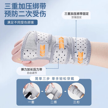 TMT护腕防扭伤腱鞘炎护具腕关节固定支具关节劳损固定器恢复护套左L