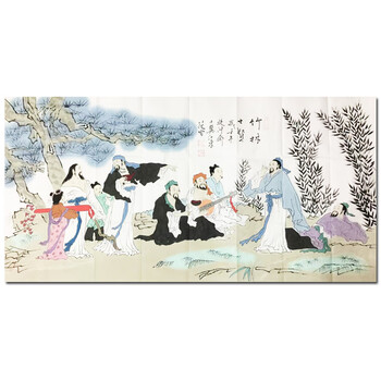 竹林七贤国画品牌及商品- 京东