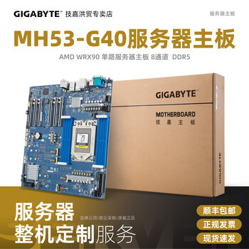 GIGABYTE技嘉MH53-G40服务器主板支持AMD7000 WRX90 2*万兆网口 6*PCIe5.0 MH53-G40