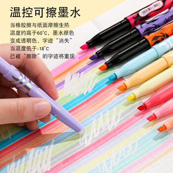 百乐(PILOT)【热门商品】可擦荧光笔划重点笔不晕染学生用彩色记号笔标记笔套装轮廓笔SW-FL-S6NA 自然色系6色 百乐(PILOT)【热门商品】可擦荧光笔划重点笔不晕染学生用彩色记号笔标记笔套装轮廓笔SW-FL-S6NA 自然色系6色