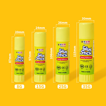 纸世界(JONG IE NARA) 35g JONG IE NARA 南韩固体胶 韩国进口办公胶棒35g黄色(12只装) 纸世界(JONG IE NARA) 35g JONG IE NARA 南韩固体胶 韩国进口办公胶棒35g黄色(12只装)