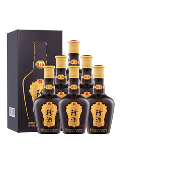 珍酒15年 500ml 53% 貴州茅台酒 五粮液 白酒 贵州珍酒珍十五53度酱香型白酒500ml*6坤