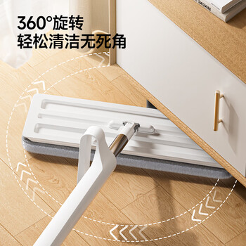 五月花平板拖把38CM共4块布加厚纤维布家用一拖净墩布拖地神器 五月花平板拖把38CM共4块布加厚纤维布家用一拖净墩布拖地神器