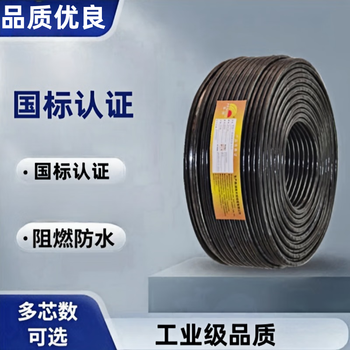 浤议电线软线铜芯工程家用户外阻燃电缆线RVVZ/VVR (4+1)*4（1米装）
