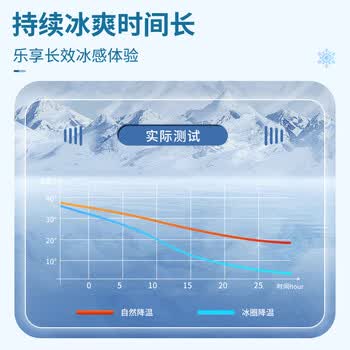 秉优 降温神器冰凉圈 防暑挂脖冰圈冰袋冰环脖军训挂脖颈圈冰脖环项圈