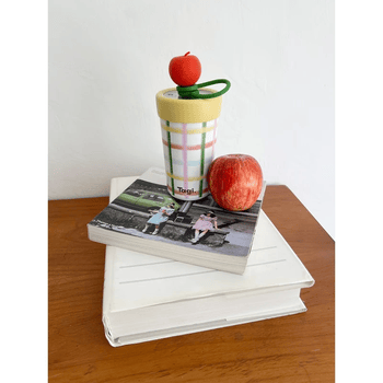 Tagi.《i》想象苹果双饮保温杯不锈钢水杯吸管保温杯冰杯礼物-波波苹果