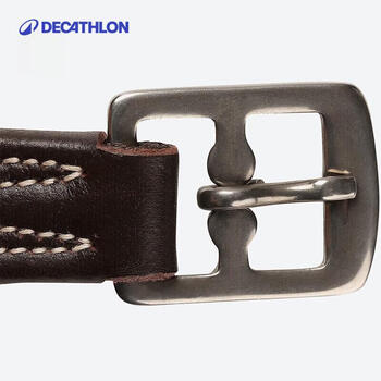 迪卡侬马术马镫带牛皮马匹装备马术用品FOU棕色125cm-1246144 迪卡侬马术马镫带牛皮马匹装备马术用品FOU棕色125cm-1246144