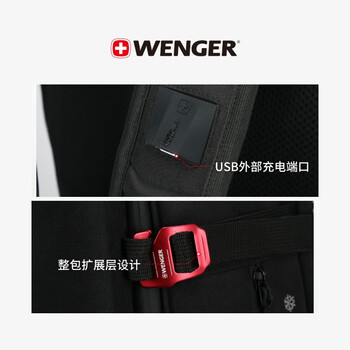 威戈（WENGER）瑞士军刀17.3英寸笔记本电脑包商务双肩包大容量BC1095.200681