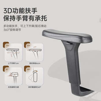普格瑞司新款双背椅人体工学椅舒适久坐电脑椅办公椅老板椅家用宿舍椅10BH