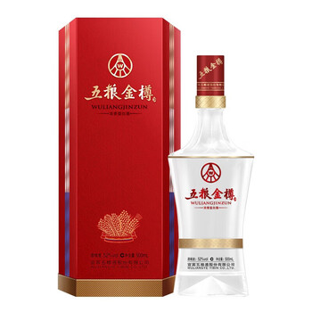 五粮金樽　白酒　新品未開封 五粮液股份公司出品五粮金樽精品52度500ml*6瓶整箱装浓香型白酒