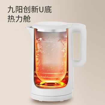 九阳（Joyoung）ZMD安心系列 热水壶电热水壶 U底速静 1800W 双层防烫304不锈钢一体无缝内胆 1.7L K17FD-WU6185