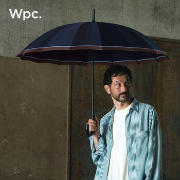 Wpc.双人雨伞长柄伞男士女士日本弯柄16骨加大加固抗风高端商务雨具
