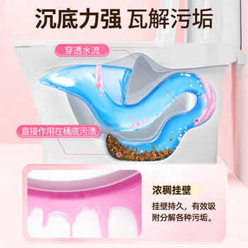 老管家 香氛洁厕液 马桶清洁剂厕所除臭去黄除菌去味清洁剂500ml*2瓶