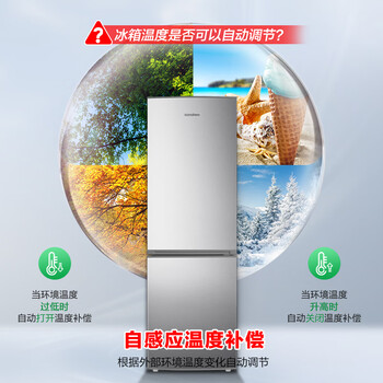 容声171升双开二门两门家用小电冰箱小户型节能超薄冷藏冷冻出租房屋宿舍迷你BCD-171D12D银 容声171升双开二门两门家用小电冰箱小户型节能超薄冷藏冷冻出租房屋宿舍迷你BCD-171D12D银