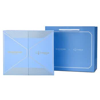Wedgwood金色几何马克杯联合款套装+Parker派克IM纯黑丽雅金夹宝珠笔