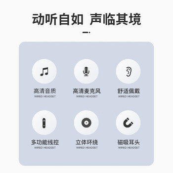 纽曼【TOP榜】XL13typec耳机线控有线音乐手机数字耳机type-c版入耳式磁吸耳头适用苹果华为等 铁灰色