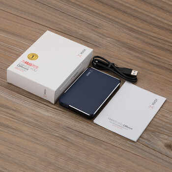 小盘(XDISK)2TB USB3.0移动硬盘X系列2.5英寸深蓝色 商务时尚 文件数据备份存储 高速便携 稳定耐用