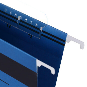 齐心【25个】黄色易查找吊挂夹文件夹 倒挂文件夹 F/C纸质资料夹 A1813